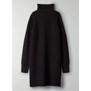 Aritzia Wilfred Free Merino Wool New Bianca Dress Black Size Small